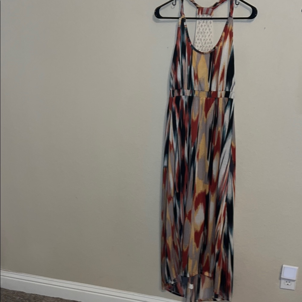 Multicolor Sleeveless Maxi Dress